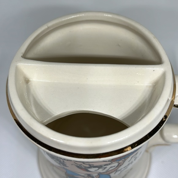 Vintage Mustache royal crown cheers mug - Picture 2 of 8